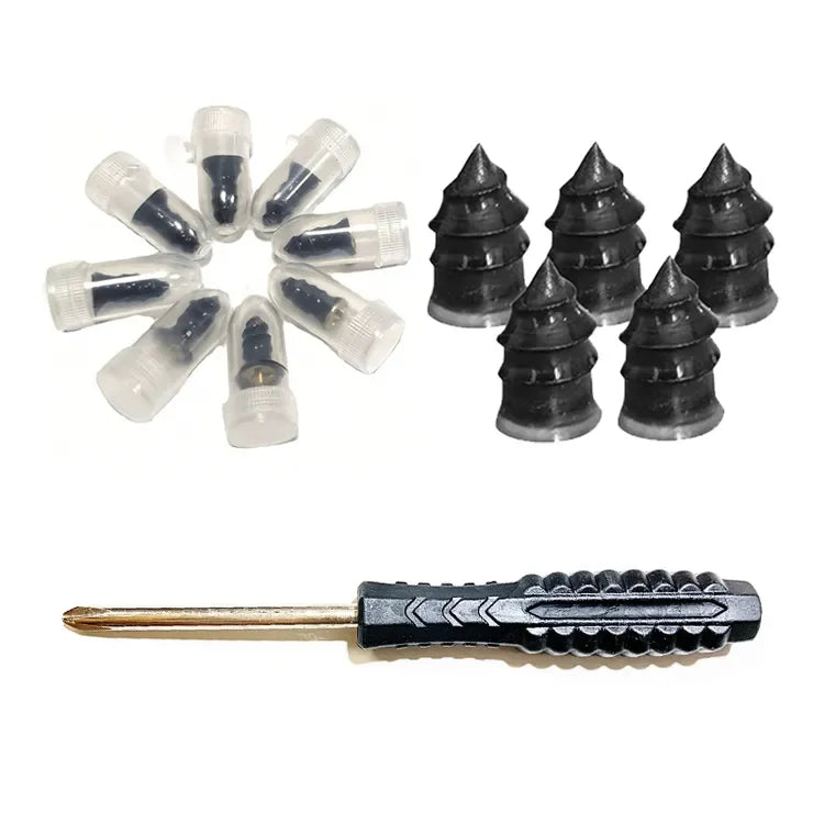 10/30Pcs Car Tyre Repair Rubber Nail Set Universal Car Motorcycle Tyre Repair Nails Truck Scooter Bike Tire Puncture Repair Tool